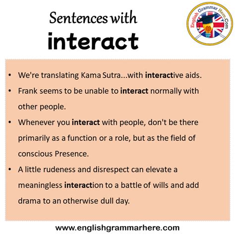 interact in a sentence science
