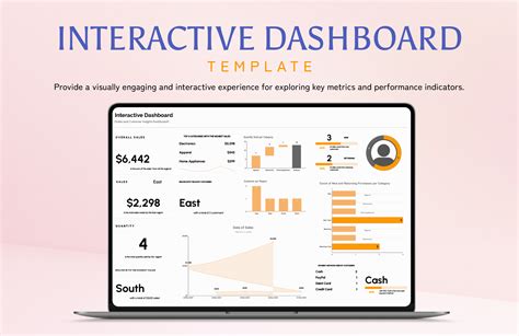 interactive excel dashboard template free