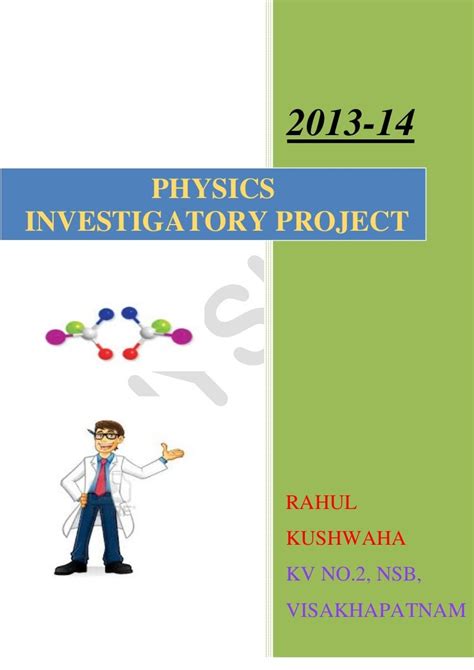interesting topics for physics project class 12