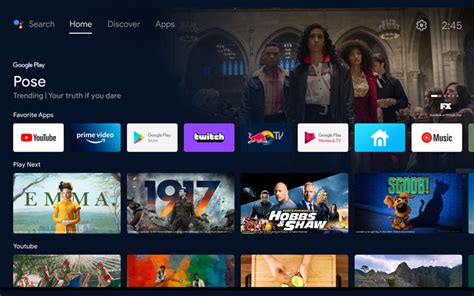 interface android tv