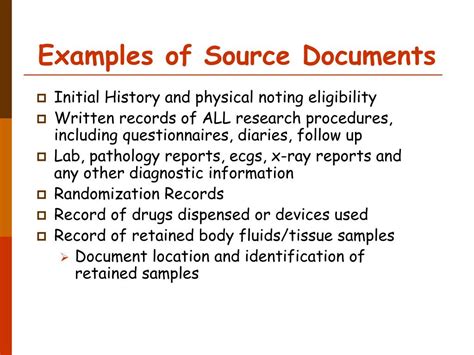 internal source documents examples