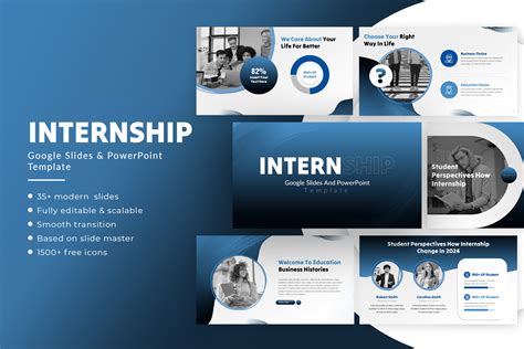 internship presentation ppt sample pdf