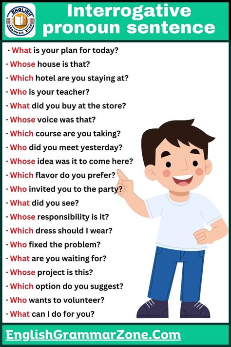 interrogative pronoun examples in sentence
