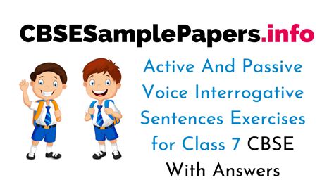 interrogative sentences exercises with answers for class 7