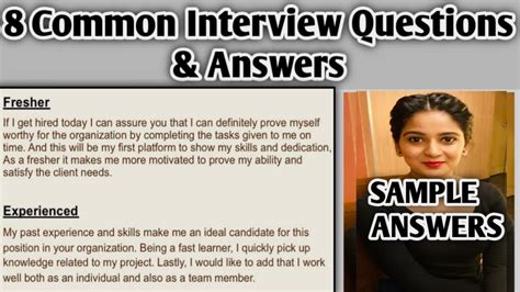 interview model questions and answers for freshers