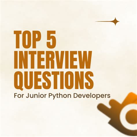 interview questions for junior python developer