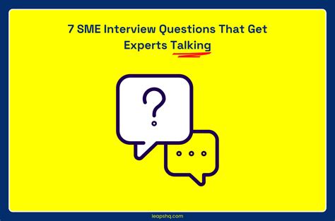 interview questions for sme role