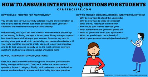 interview questions for student jobs