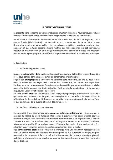 introduction dissertation exemple histoire