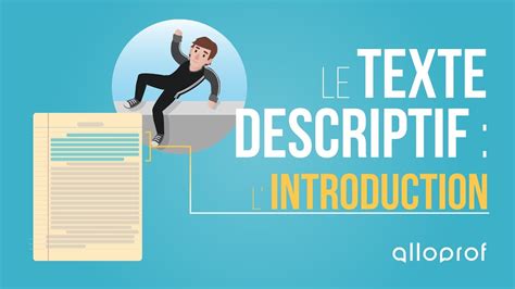 introduction du texte descriptif