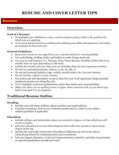 introduction example for resume