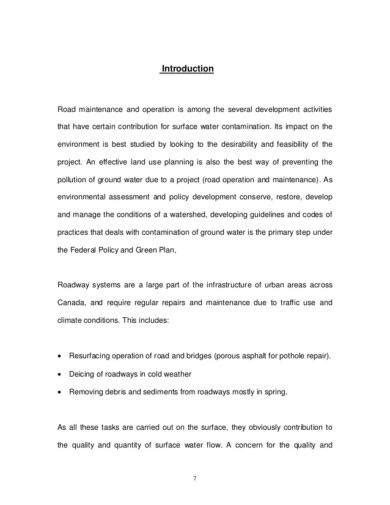 introduction in report sample