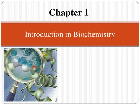 introduction of biochemistry ppt pdf