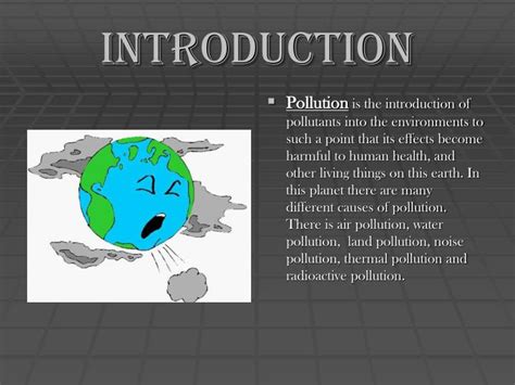 introduction of environmental pollution