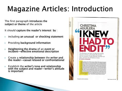 introduction of feature article example