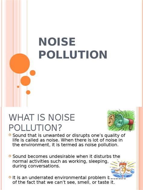 introduction of noise pollution ppt
