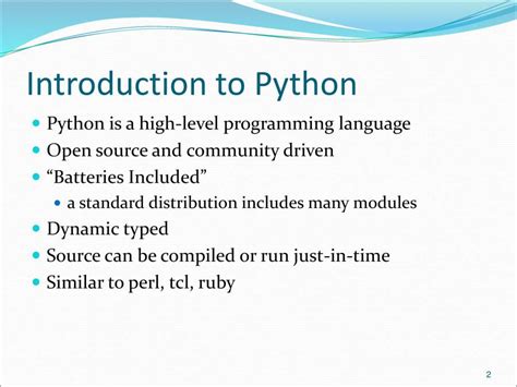 introduction of python programming