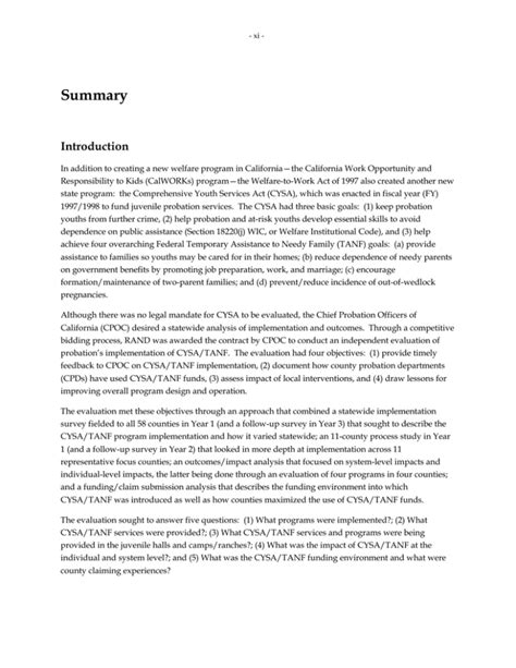 introduction of summary