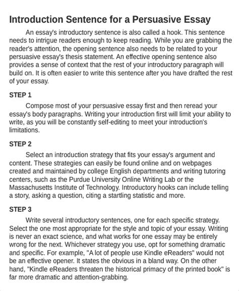 introduction paragraph examples persuasive essay
