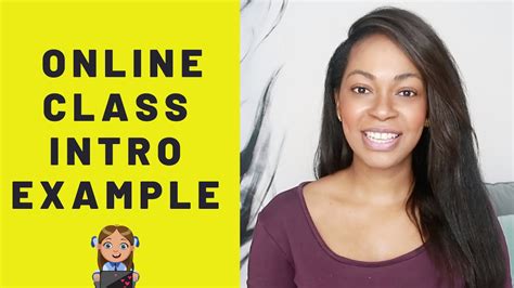 introduction post for online class example