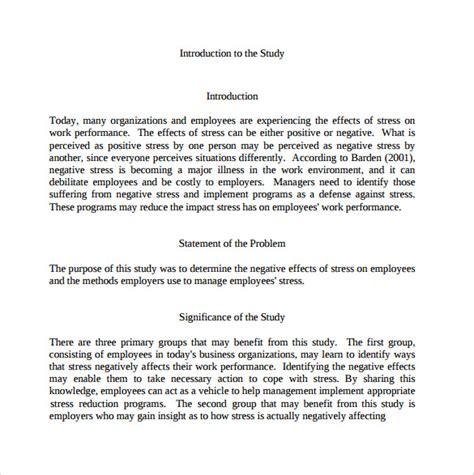 introduction report template