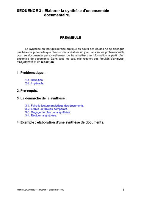 introduction synthese de document