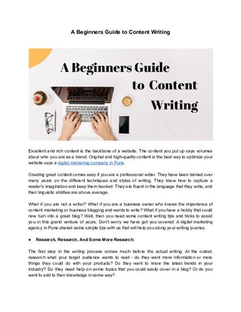 introduction to content writing pdf