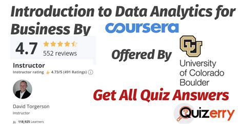 introduction to data analytics for business coursera quiz answers