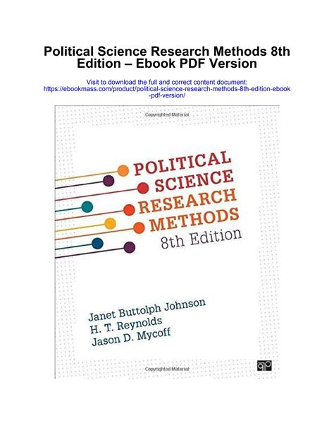 introduction to political science research methods pdf