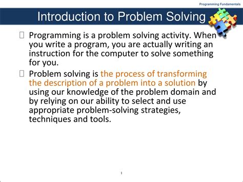 introduction to problem solving