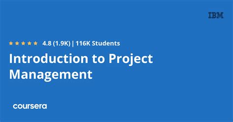 introduction to project management ibm coursera answers