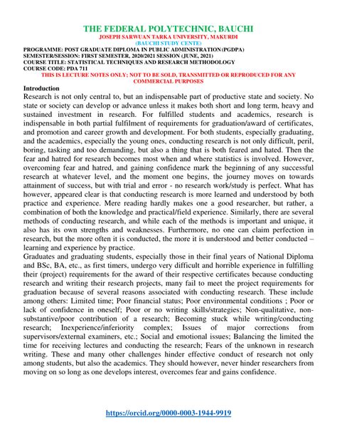 introduction to research methodology notes pdf