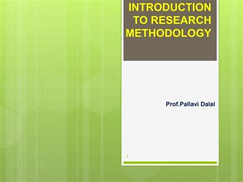 introduction to research methodology notes ppt