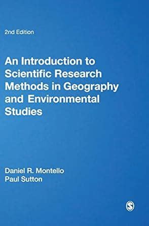 introduction to scientific research methods in geography and environmental studies