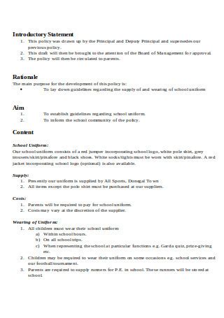 introductory statement for definition of terms in research example