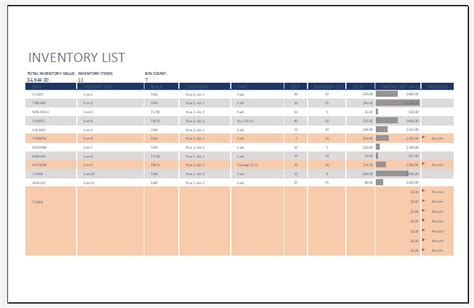 inventory for small business in excel format
