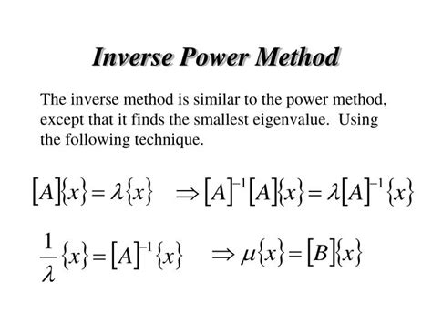 inverse power method python code