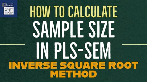 inverse square root method sample size