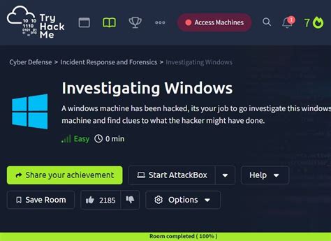 Investigating Windows Walkthrough
