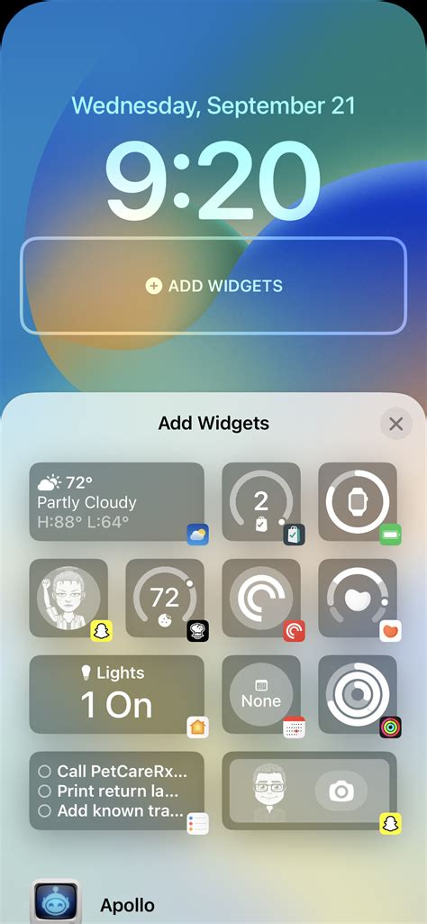 ios 16 set up widgets