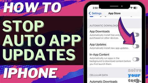 iphone disable automatic app update