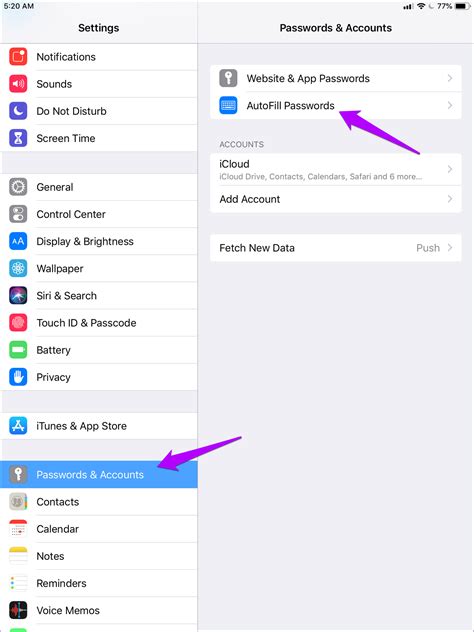 iphone doesn t save app passwords