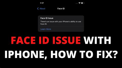 iphone face recognition not working properly