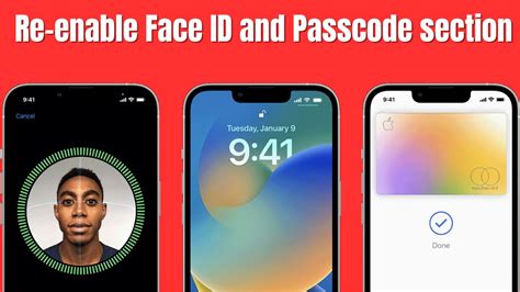iphone says enter passcode to enable face id