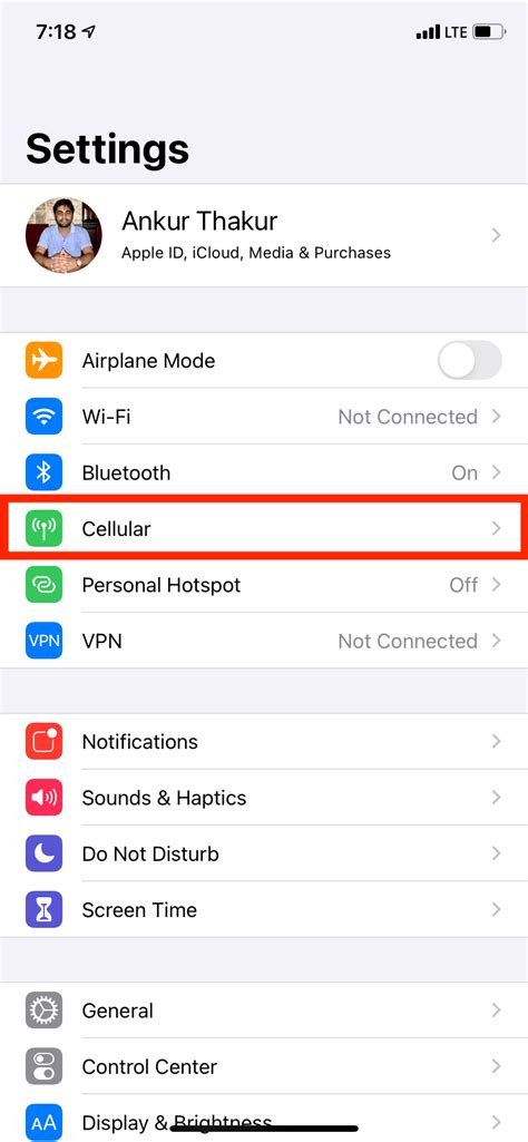 iphone settings to reduce data usage