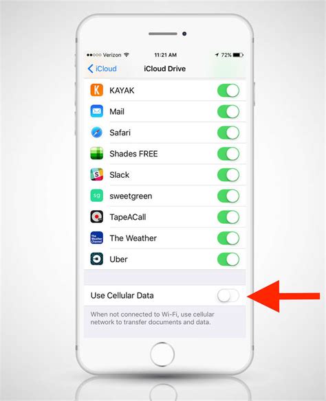 iphone settings to save data usage