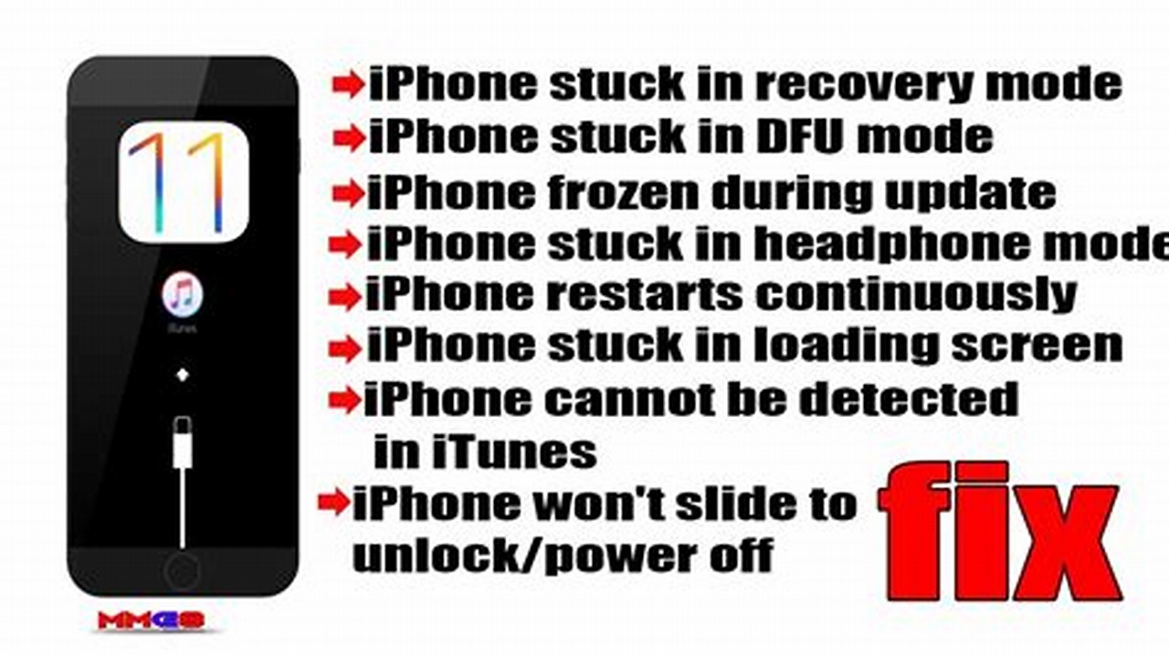 iphone stuck in dfu mode