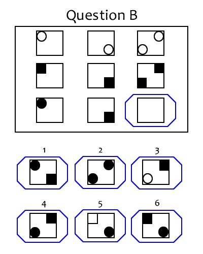 iq test examples with answers