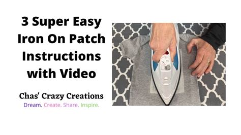 iron on patch instructions youtube