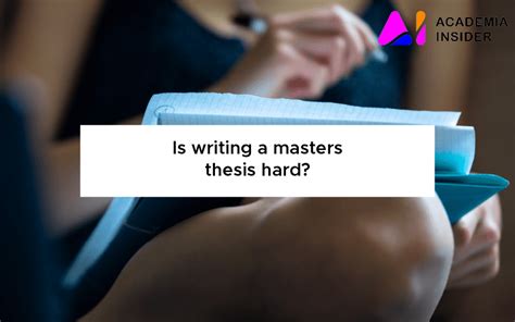 is a master's thesis hard